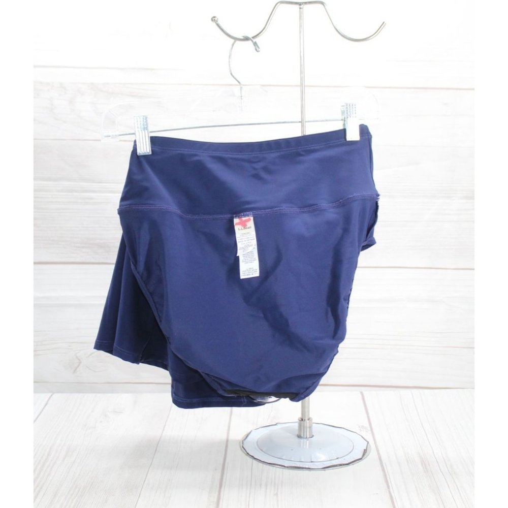 NWT LL Bean Darkest Navy Shaping Swimwear Swim Skirt Size 10 Retail: $69.95 - Picture 6 of 8